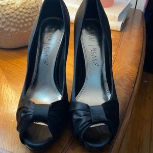White House Black Market Satin Heels